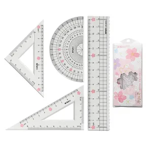 Lineal M & G 15 cm Sakura, 4er-Set